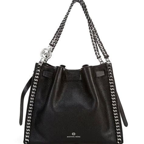 michael kors mina tote|Michael Kors pebble leather bag.